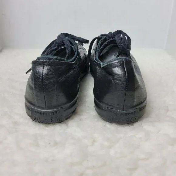 Converse C T All Star High Line Shroud Ox Women's Sneaker Size 8 Black Leather - Picture 4 of 10